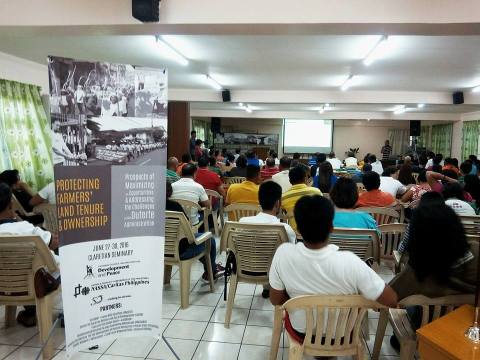 Participants of the conference on agrarian reform. Photo by KAISAHAN.